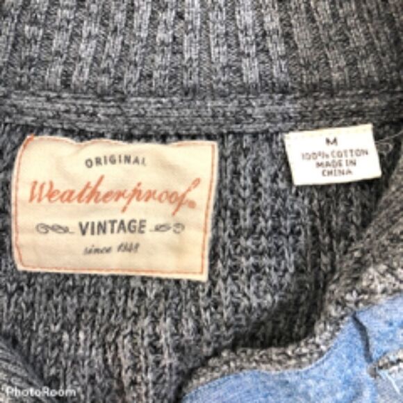 Weatherproof Vintage Long Sleeved Pullover 100% Cotton. Size M. - Picture 2 of 4